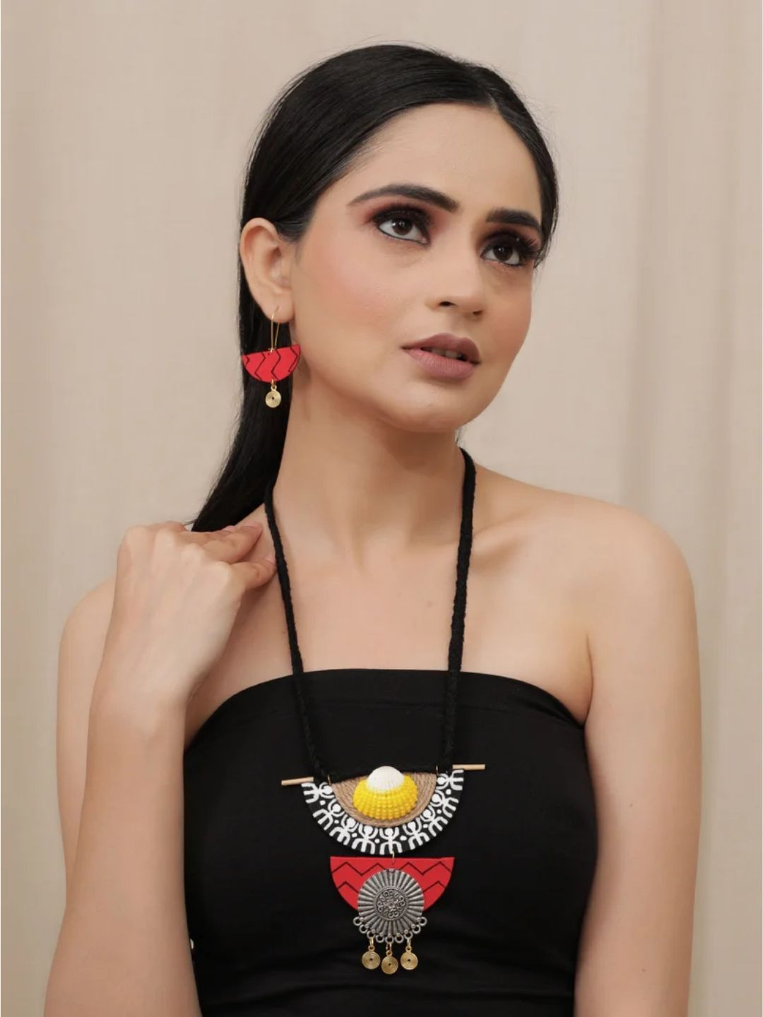 A Local Tribe Handcrafted Embellished Jewellery Set