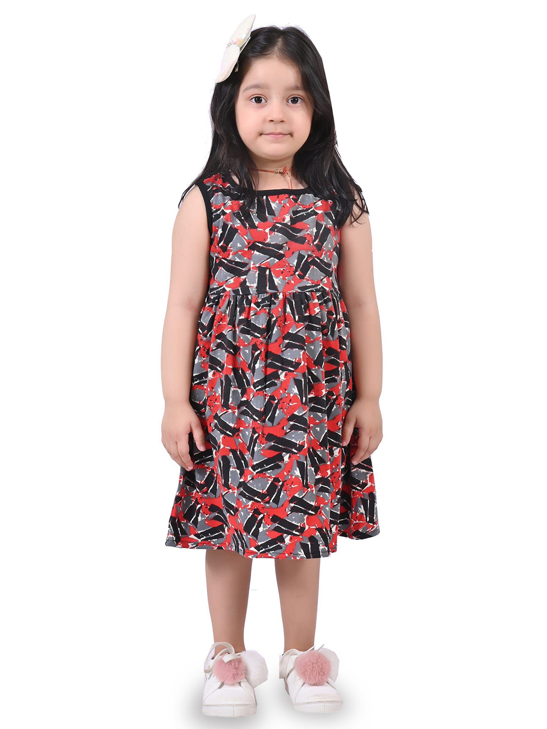 Megha Overseas Floral Print A-Line Dress