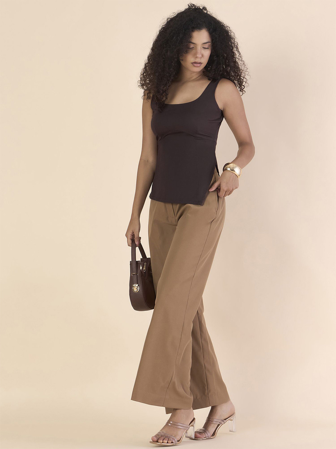 PowerSutra Slim Fit Darted Asymmetric Stretchable Top
