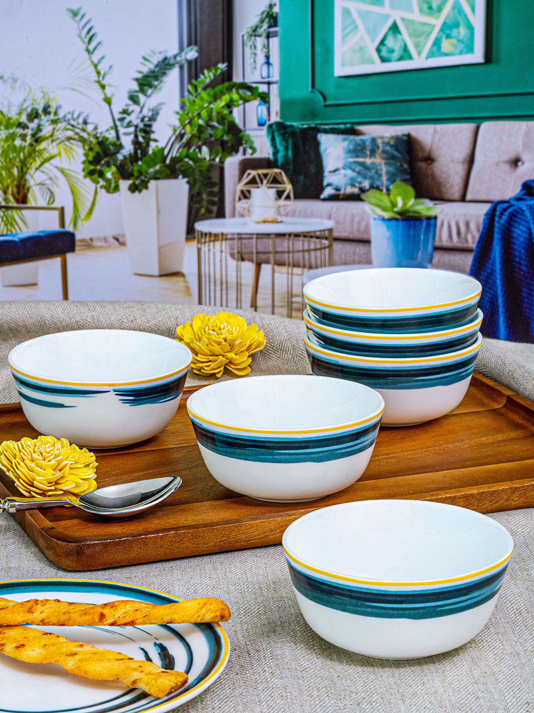 GOODHOMES Unisex White Bowl