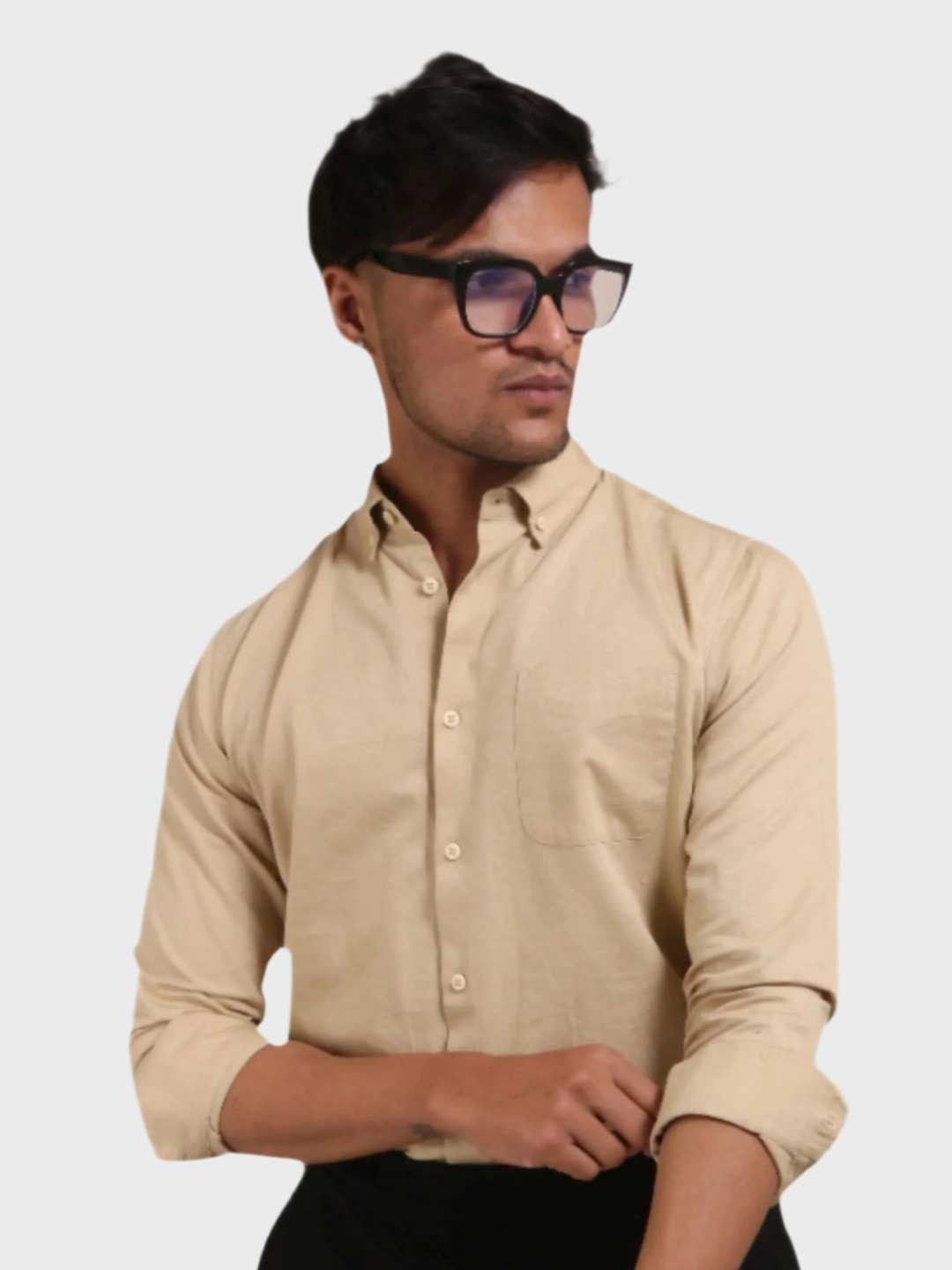 JONESBURG Men Classic Slim Fit Formal Shirt