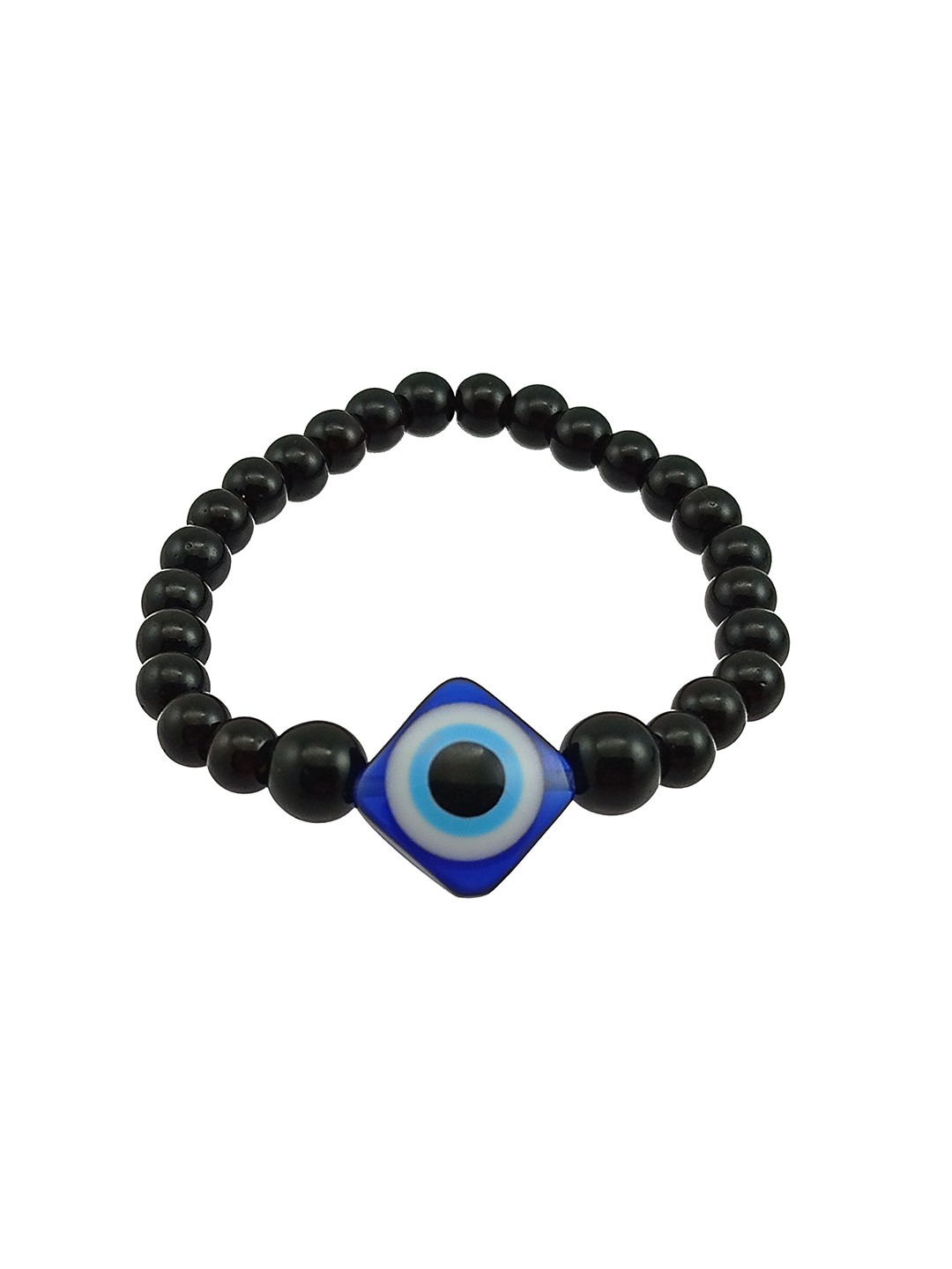 HIGH TRENDZ Evil Eye Artificial Beaded Elasticated Bracelet