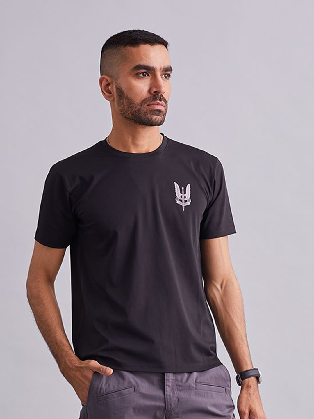 MOUNTMILLER Men's Special Forces Torcso Short Sleeve Round Neck Sports T-Shirt