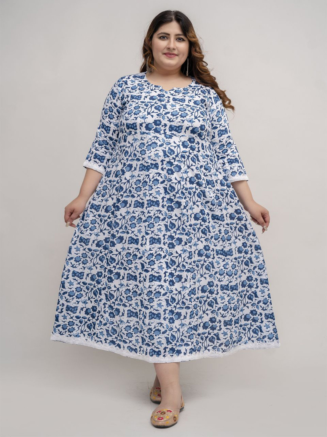 Fashion Zest Floral Print A-Line Dress