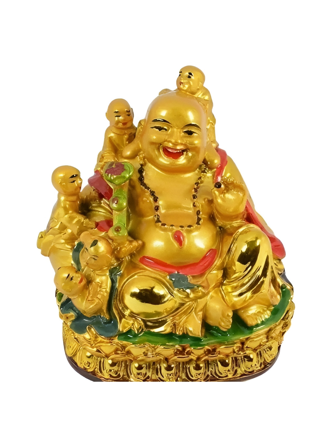 PICKARTME Children Gold Polyresin Natural Living Room Medium Showpiece -