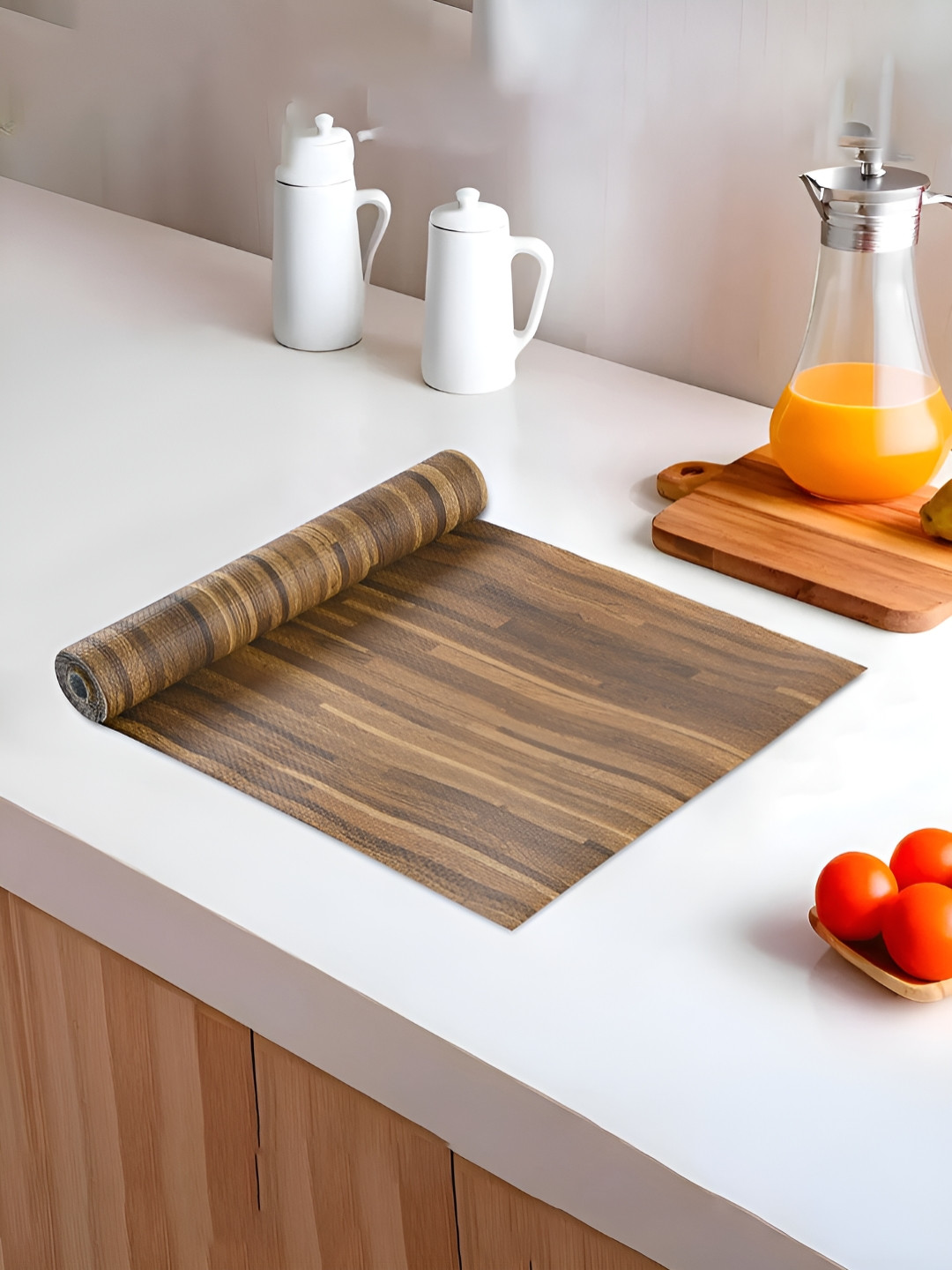 Myntra Elegant Homes 10 Mtr Multipurpose EVA Kitchen Shelf Mats Roll-S1 Brown