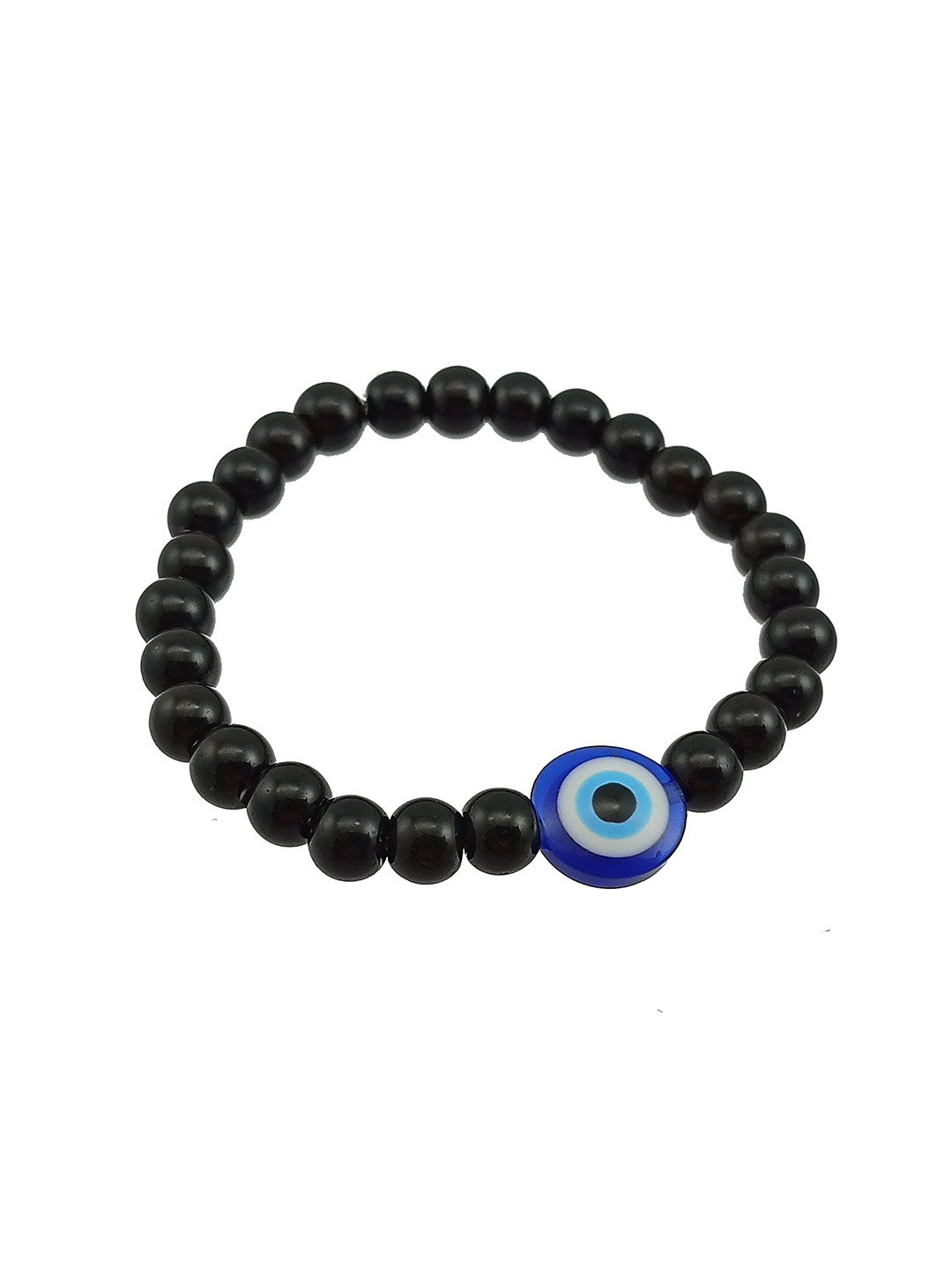 HIGH TRENDZ Evil Eye Artificial Beaded Strechable Elasticated Bracelet