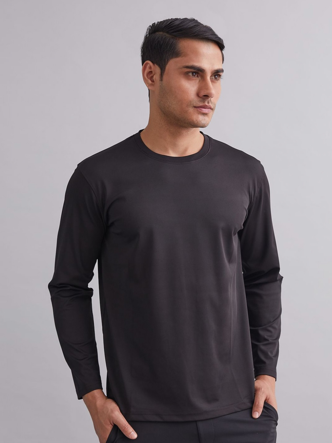 MOUNTMILLER Men's Durafit Torso Long Sleeve Round Neck Sports T-Shirt