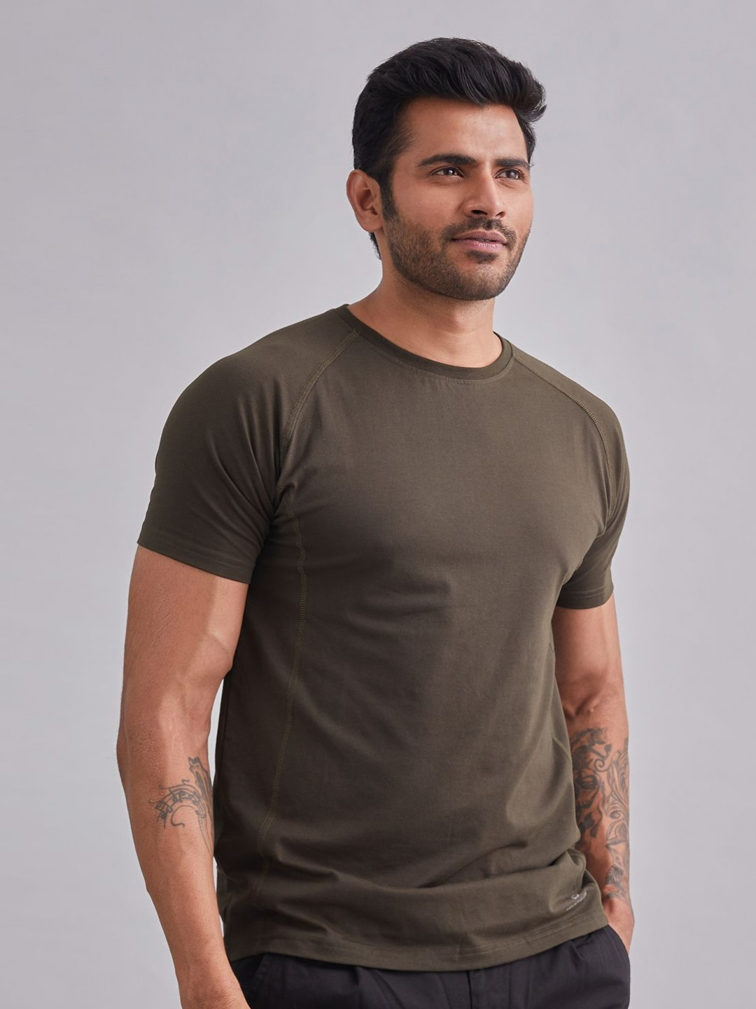 MOUNTMILLER Men's Core Short Sleeve Round Neck Sports T-Shirt