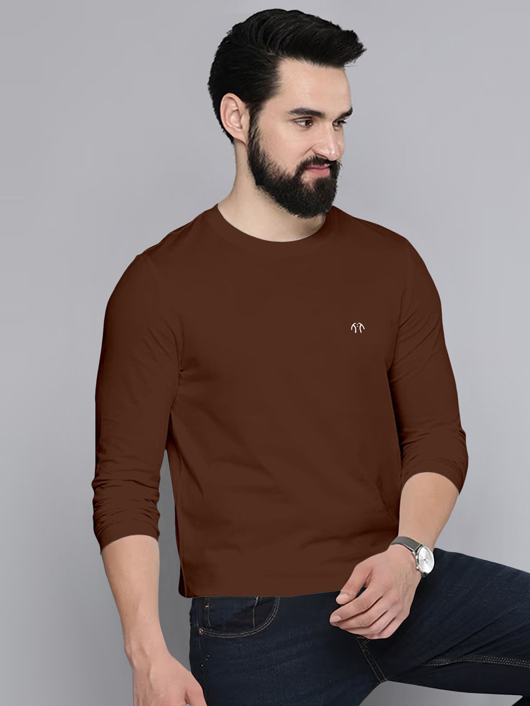 Triptee Men Pure Cotton Applique T-shirt