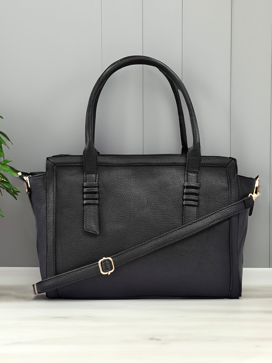 FOR THE BEAUTIFUL YOU PU Structured Satchel with Fringed