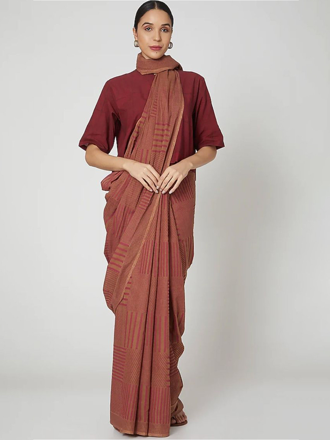 Banana Labs Block Print Saree