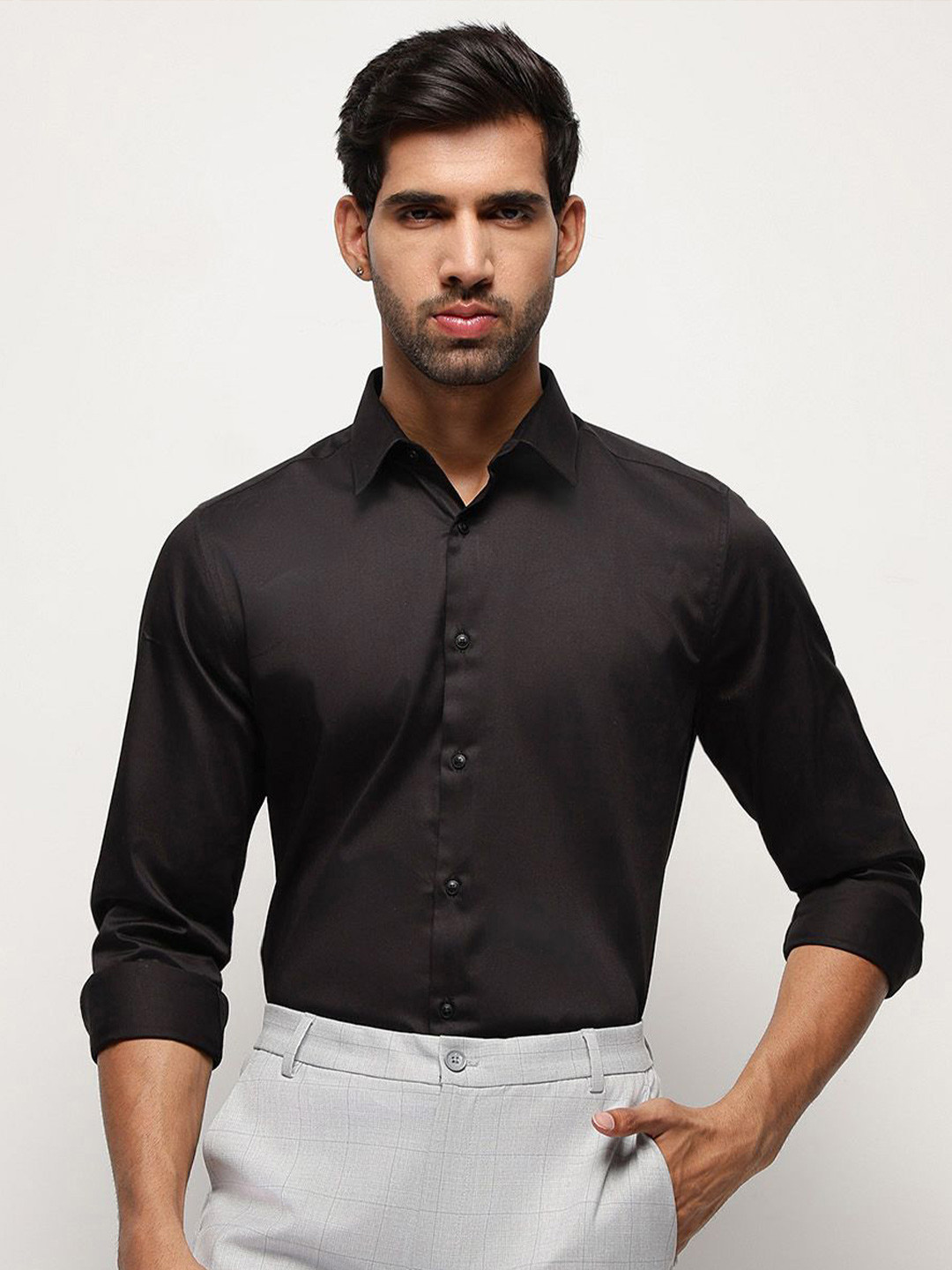 SUBTRACT Men Slim Fit Party Shirt