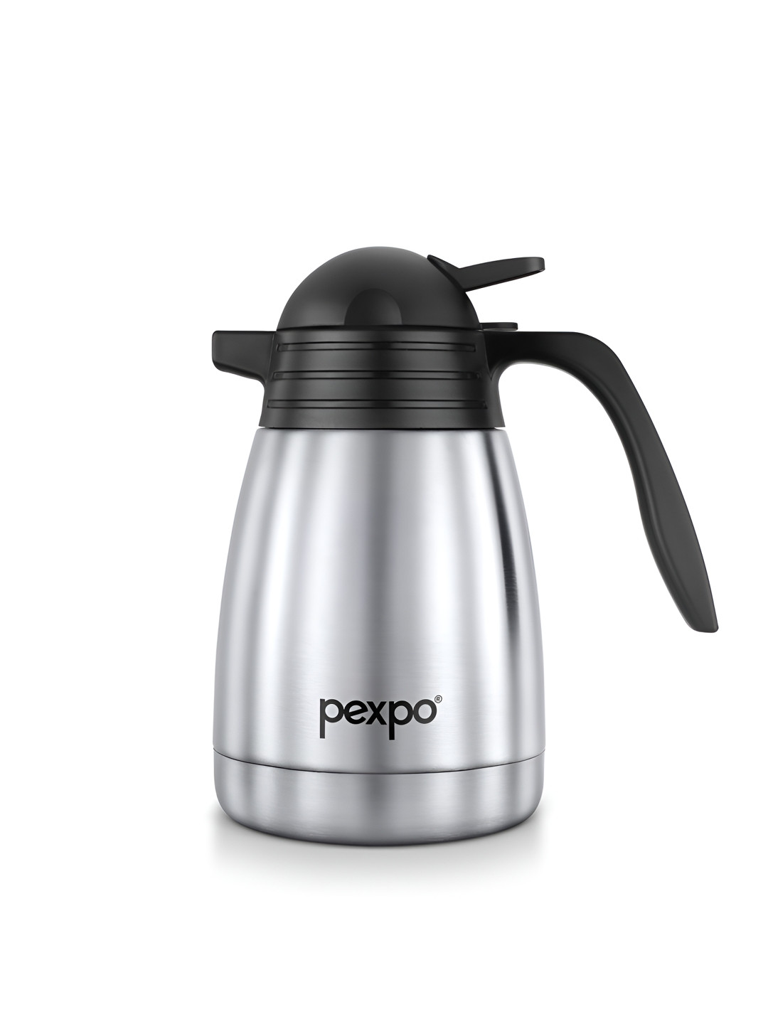 Pexpo Cosmo Silver Solid Stainless Steel Double Wall Vacuum Flask - 1L