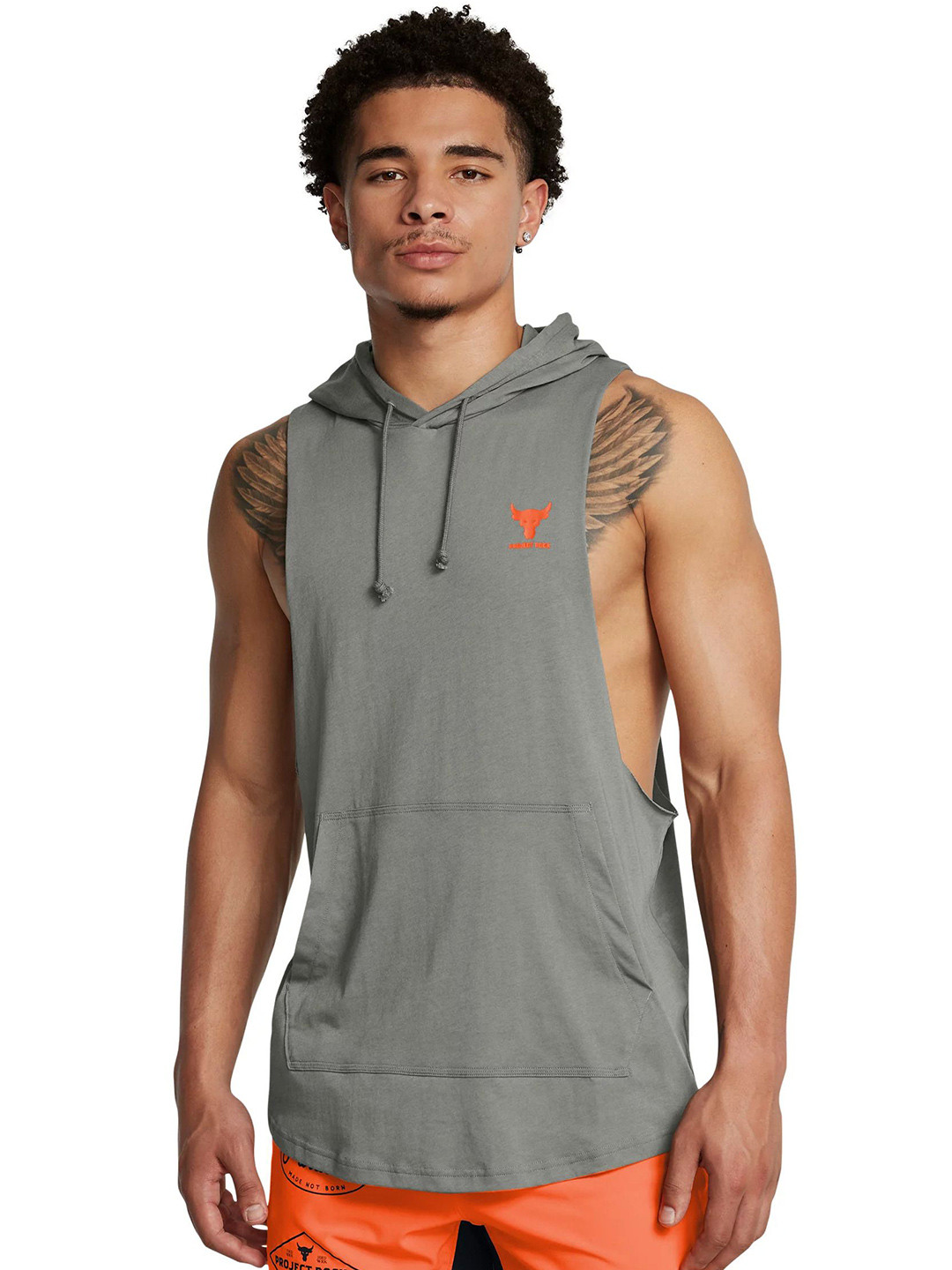 UNDER ARMOUR Men's Project Rock Sleeveless Hoodie
