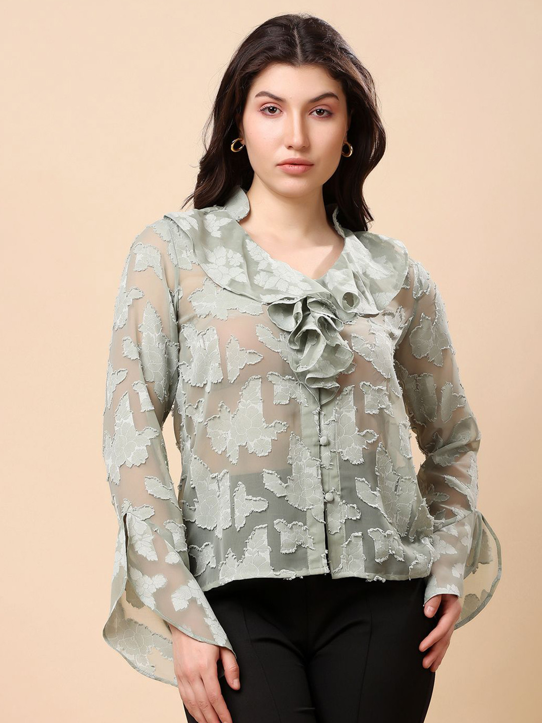 T TRYON ULTIMATE Flutter Sleeve Top