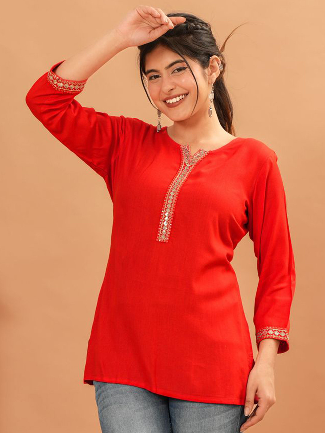 KPF Floral Embroidered Lace Top