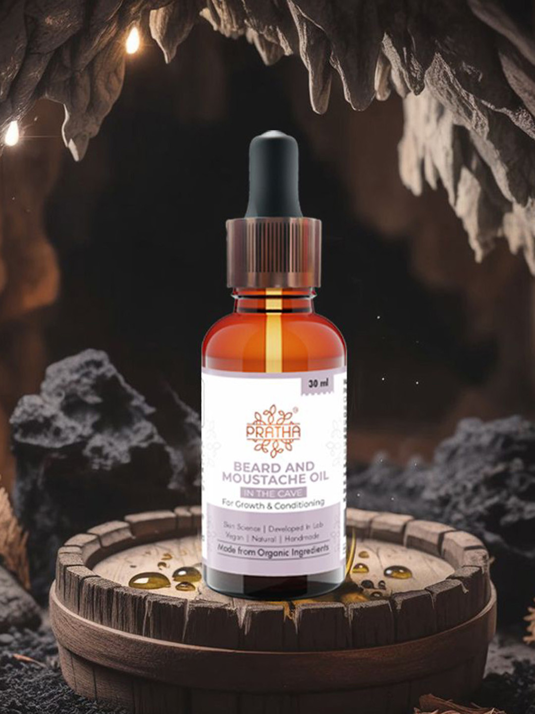 Pratha In the Cave Beard & Mustache Oil - 30 ml