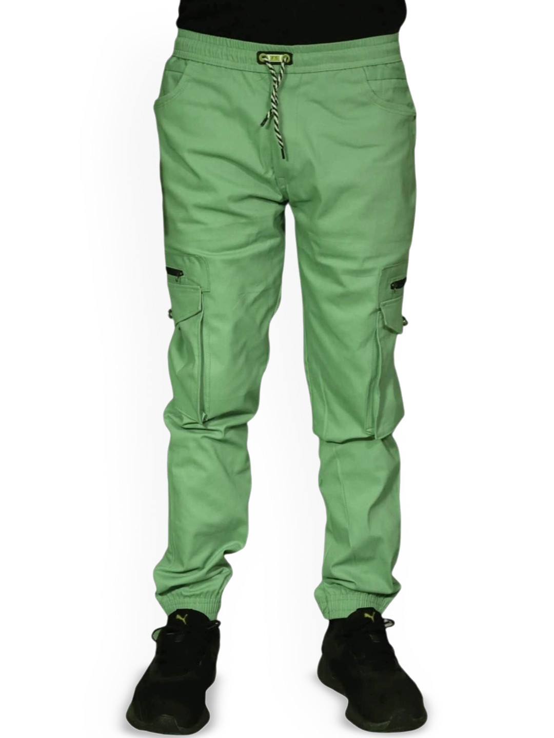 Flowers Life Men Relaxed Slim Fit Cargos Trousers