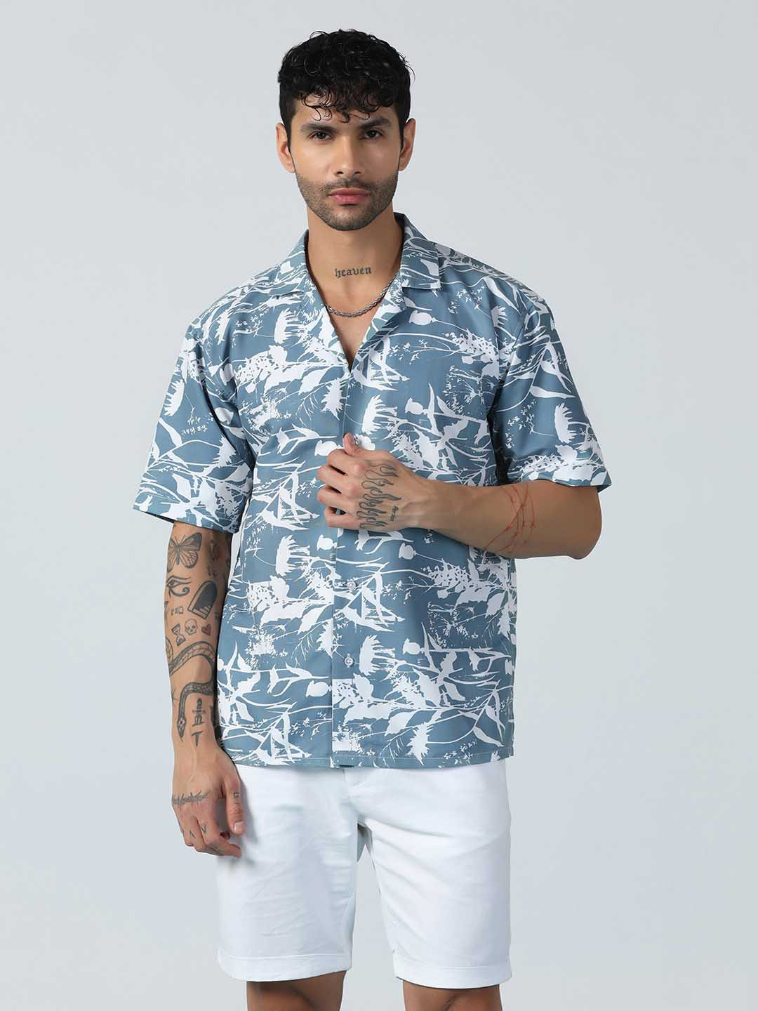 TAHVO Men Relaxed Casual Shirt