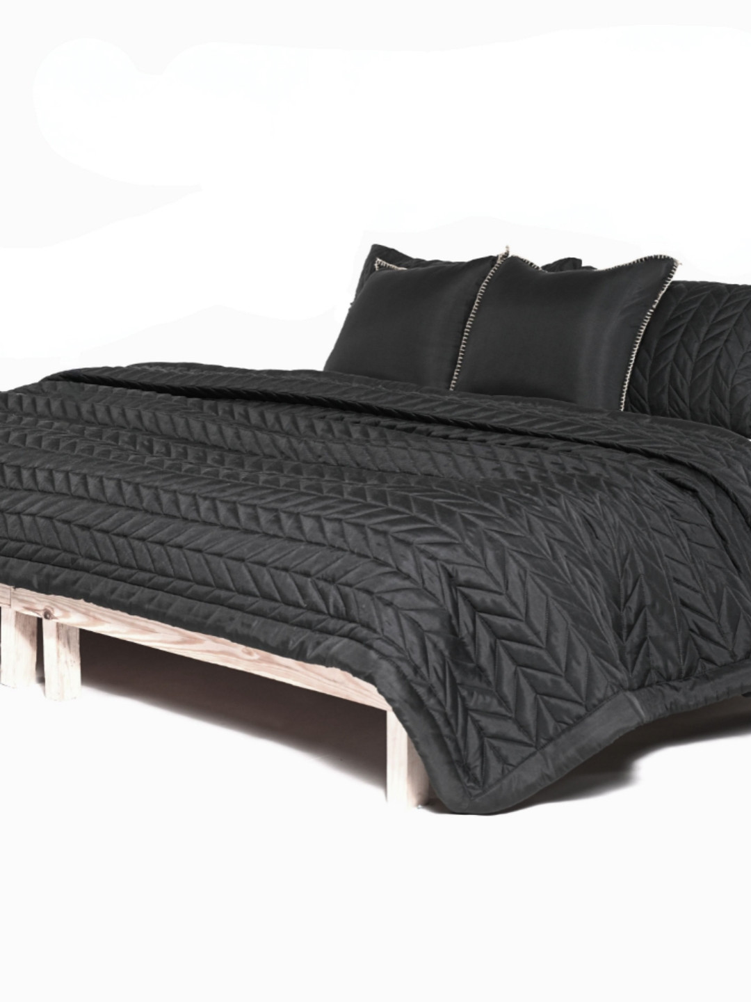 Zarf Charcoal  AC Room 400 GSM Double Bed Comforter With 2 Pillow & 2 Cushion Covers