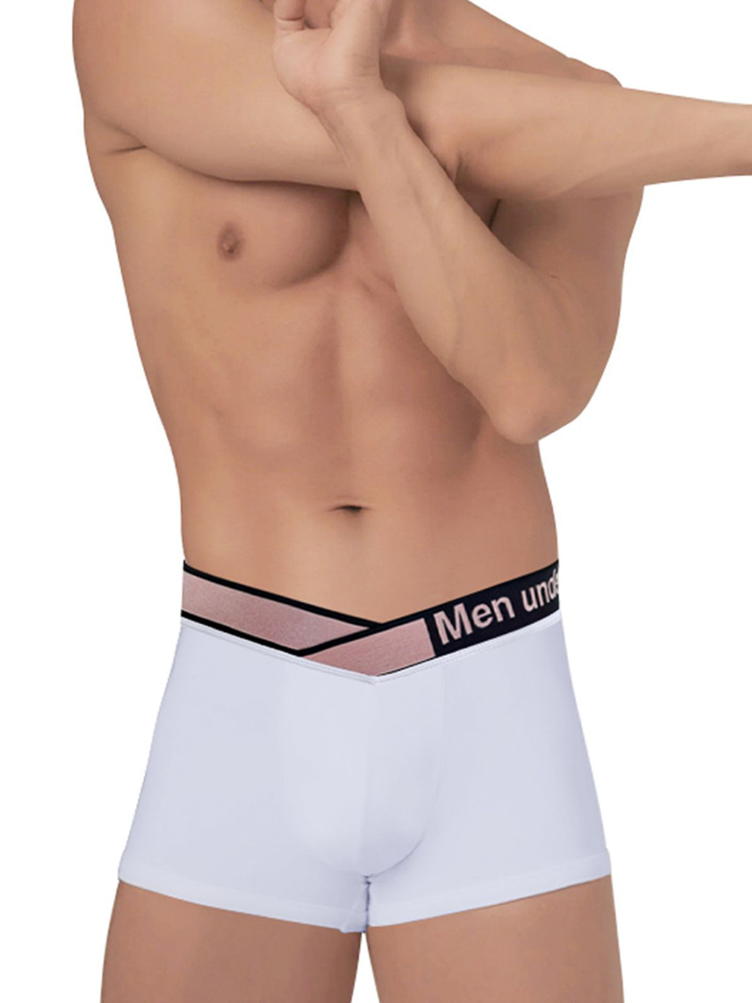 PUMP CLUB Mid Rise Modal  Ultra Soft Trunk ART2377-White-M