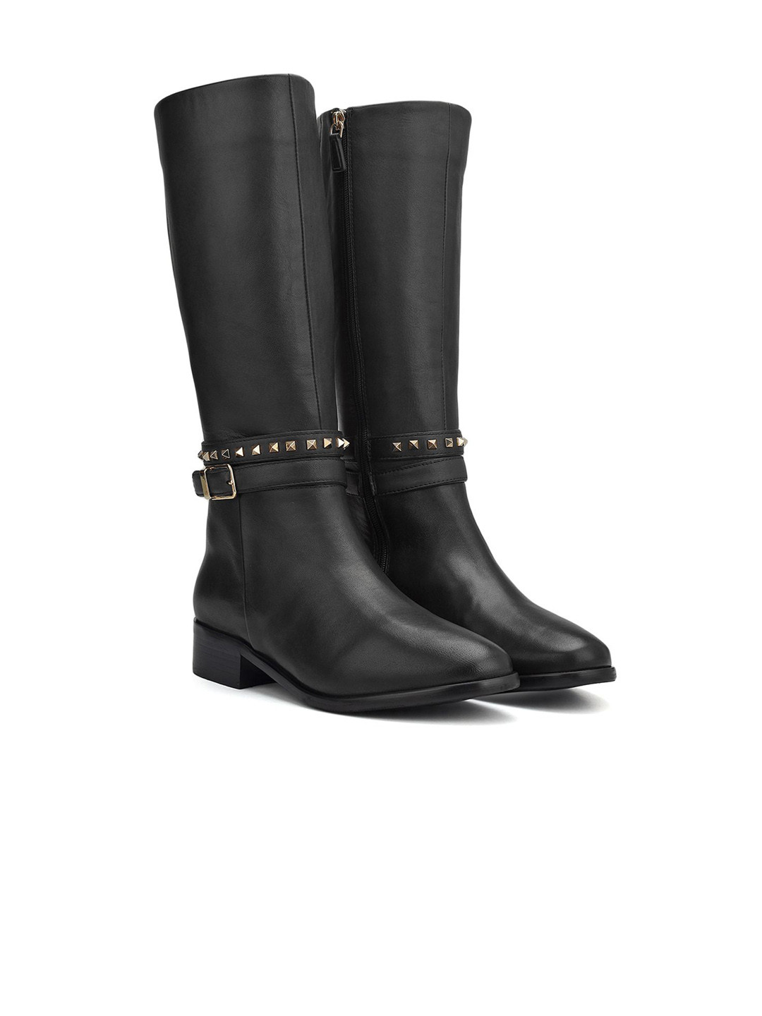 ROSSO BRUNELLO Women Studded Leather Boots