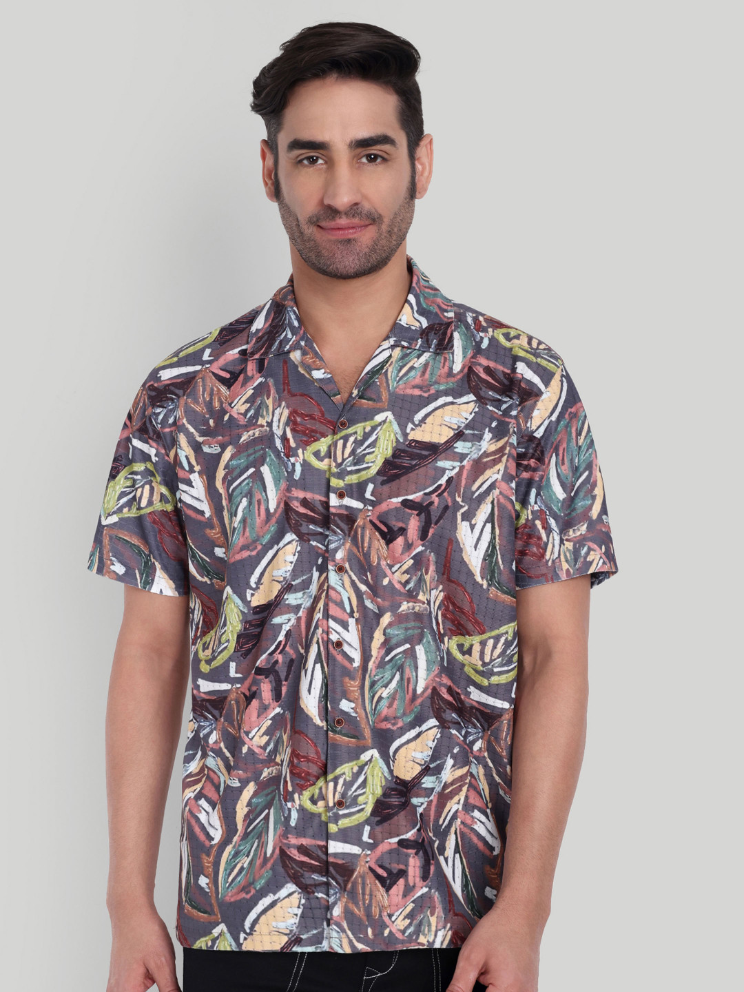 Stysure Men Comfort Semi Sheer Casual Shirt