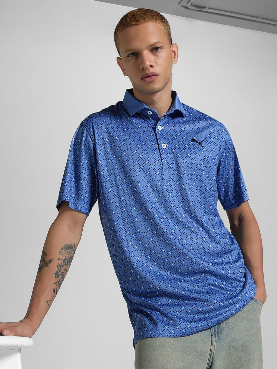 Puma Eaton Men's Golf Polo Collar Tshirt