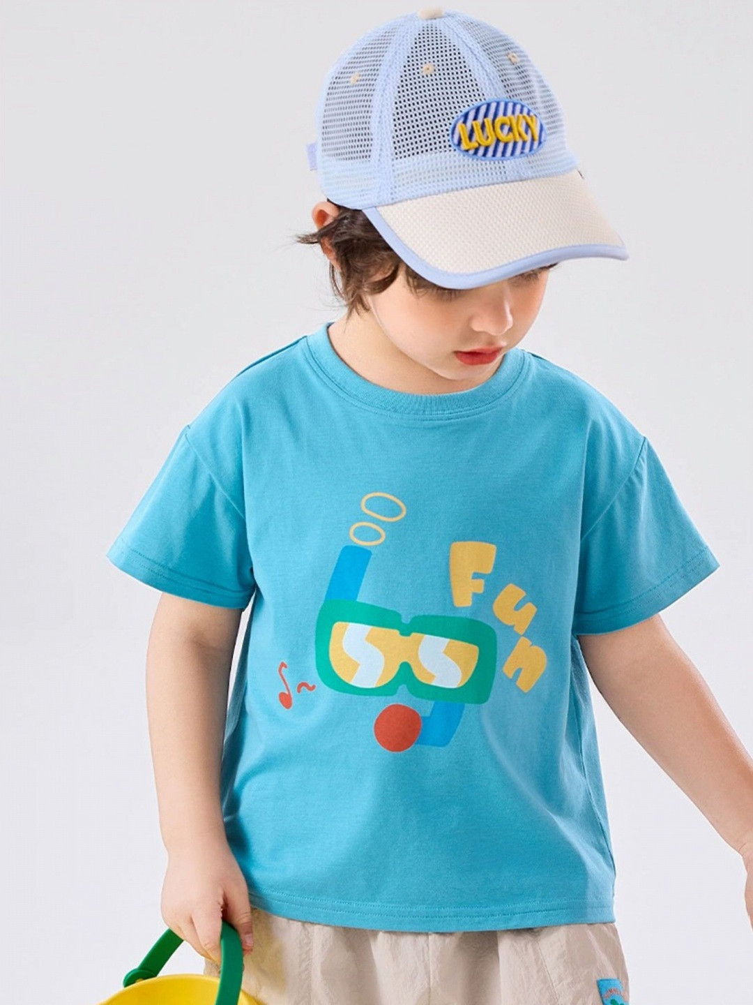 LULU & SKY Kids 1 Graphic Printed  Applique T-shirt