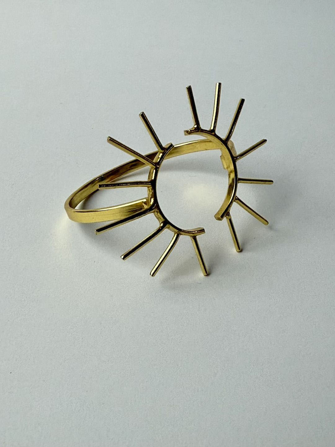 D MAK Gold-Plated Cuff Bracelet