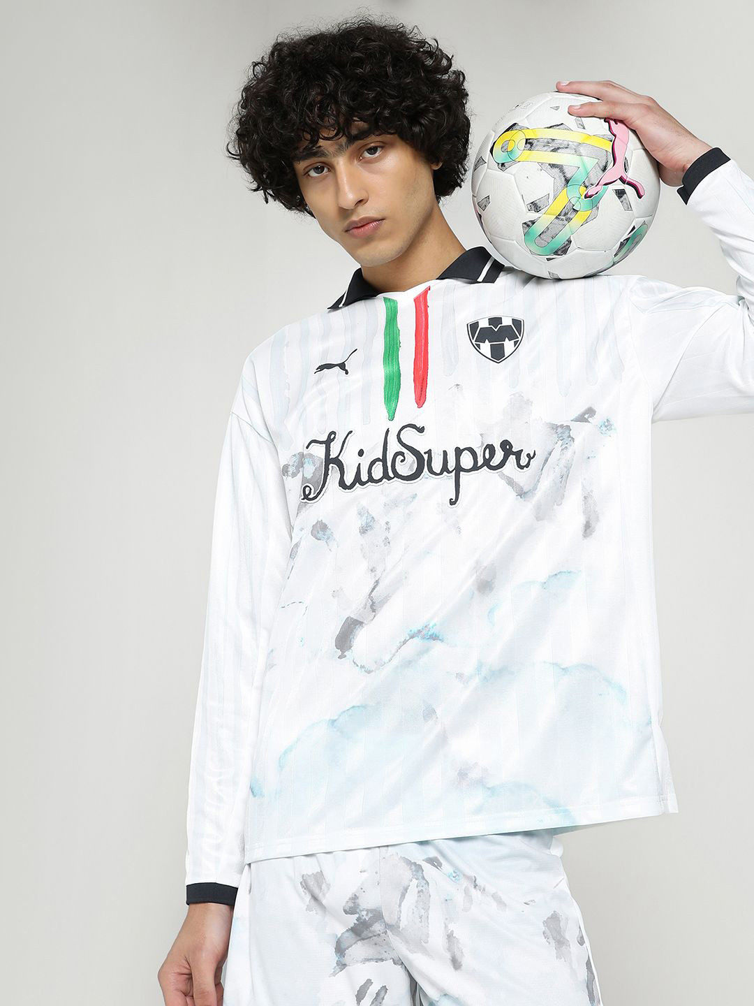 Puma Kidsuper MTY Printed Long Sleeve Retro T Shirt