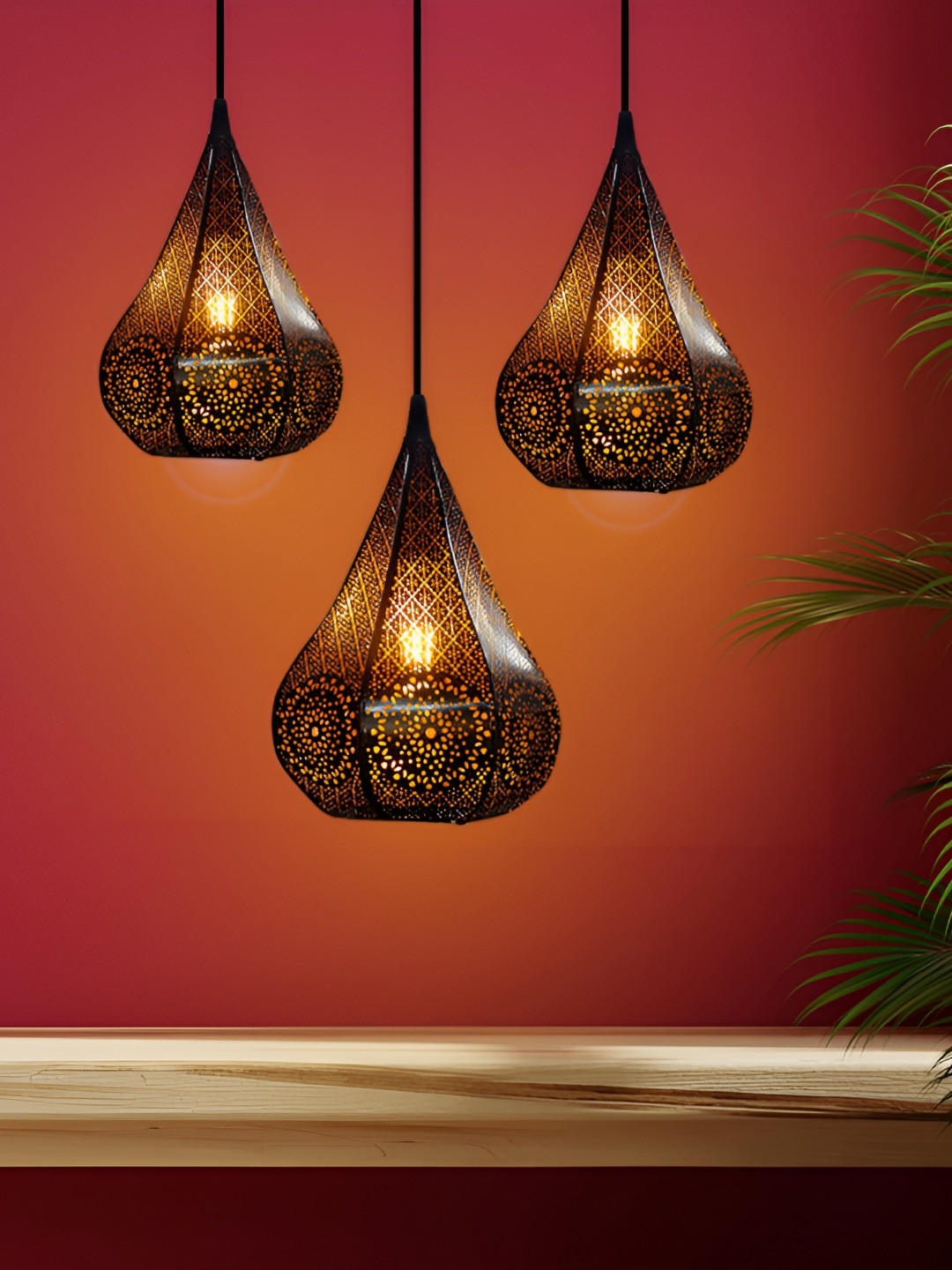 KINIS Black Quirky Hanging Light Ceiling Lamp