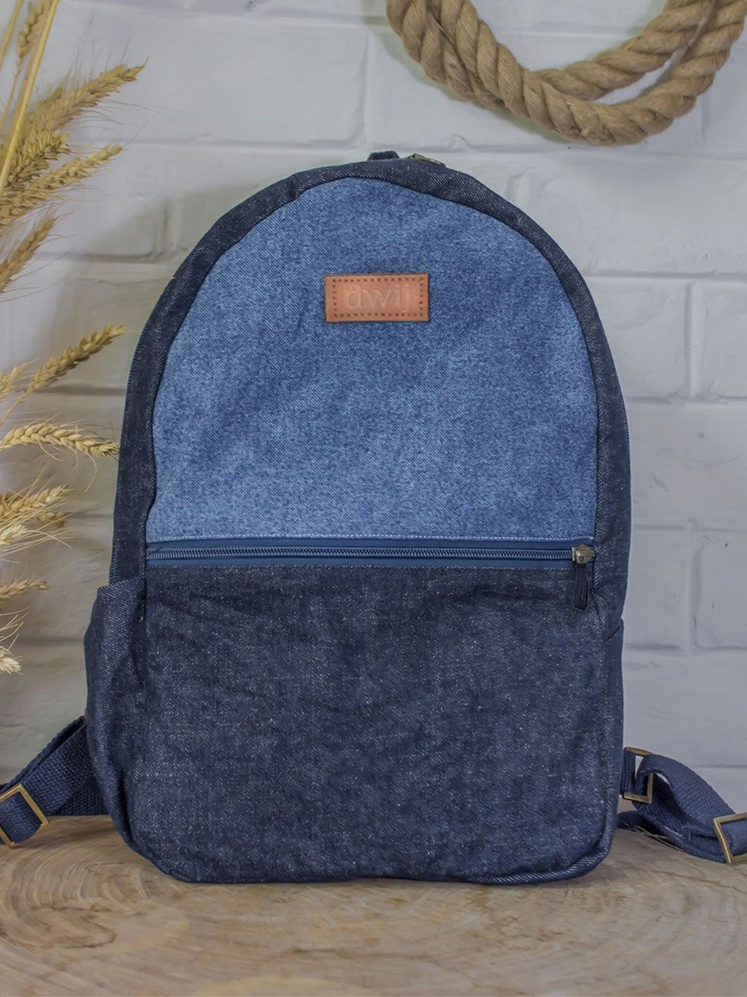 DWIJ Unisex Upcycled Eco friendly Day Travel Backpack Bag