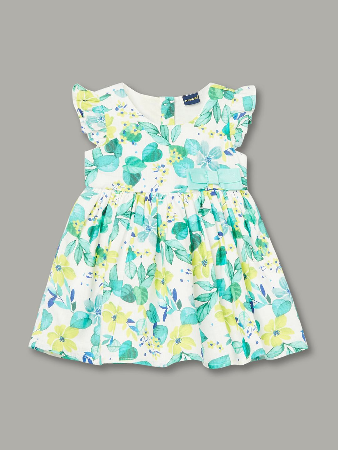 Juniors by Lifestyle Girls Floral Print Bow Dress