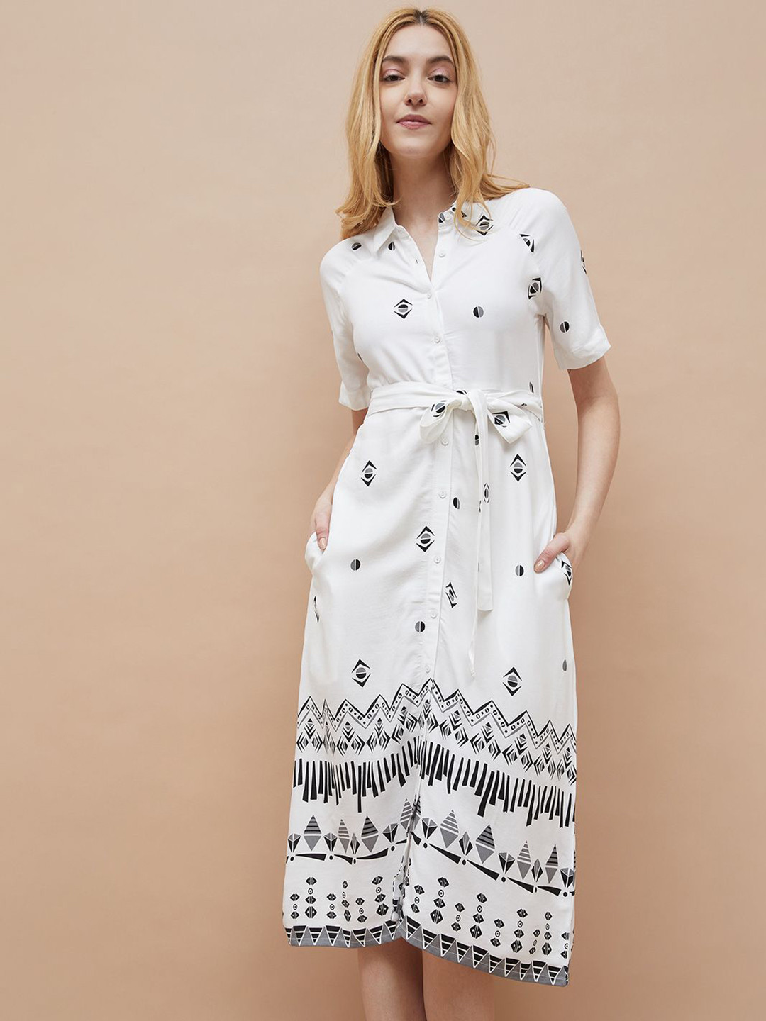 Fame Forever by Lifestyle Women Floral Print Shirt Dress