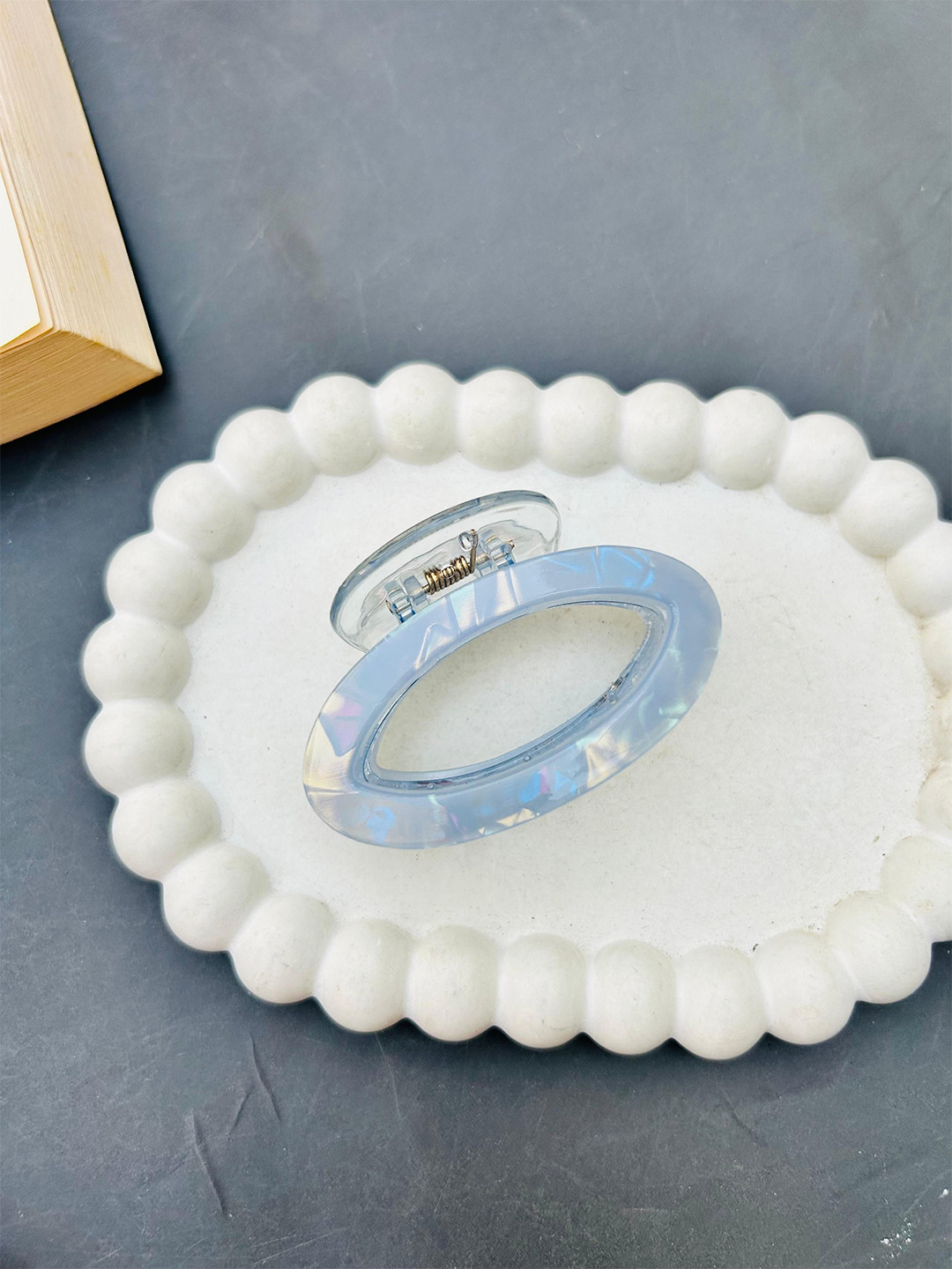 Radhya Accessories Women Holographic Hair Claw Clip