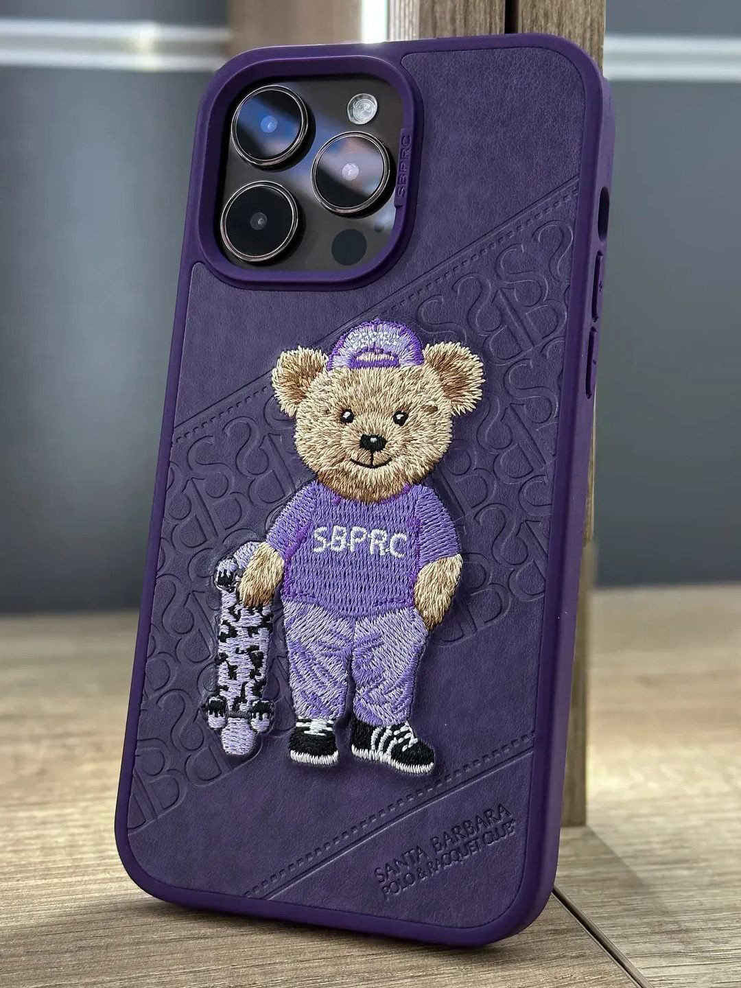 TREEMODA Sb Og Leather Embroidery iphone 14 Pro Max Back Case Mobile Accessories