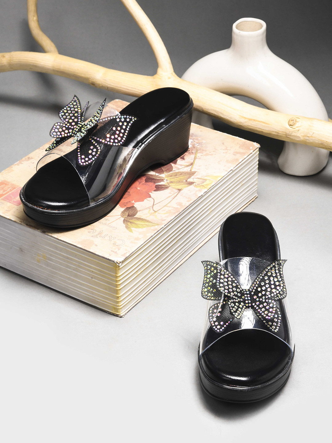 Froh Feet Women Western - Embellished Platform Heels Sandals