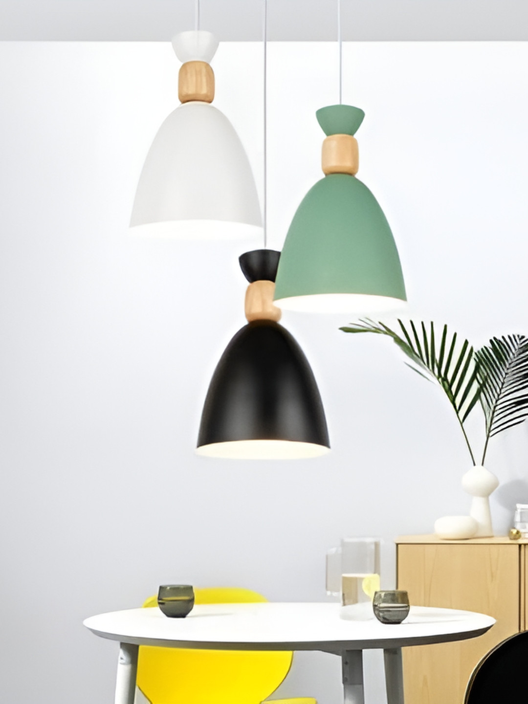 KINIS Black & Gold-Toned Aluminium Quirky Pendant Ceiling Lamp