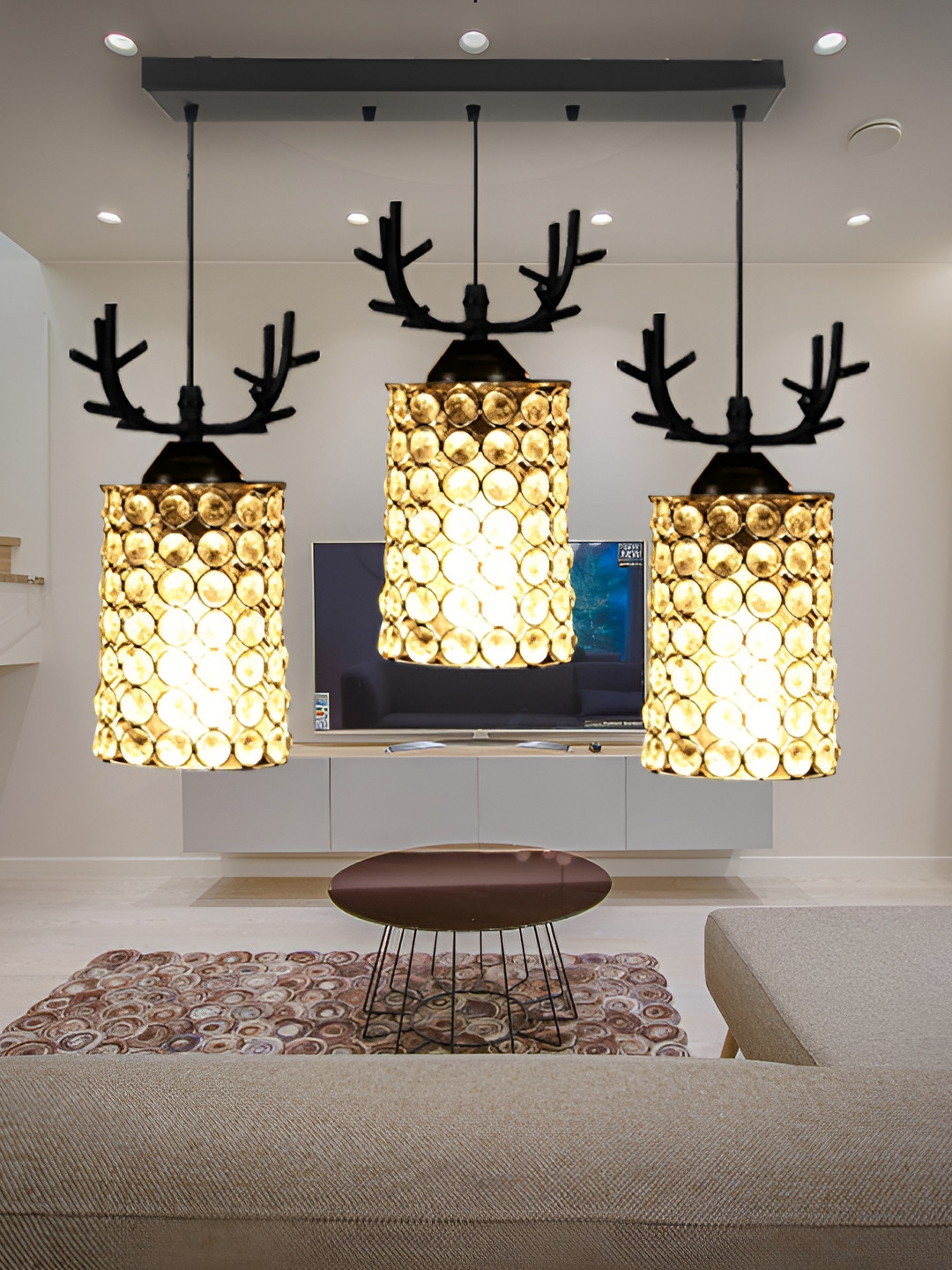 KINIS Black Quirky Hanging Light Ceiling Lamp