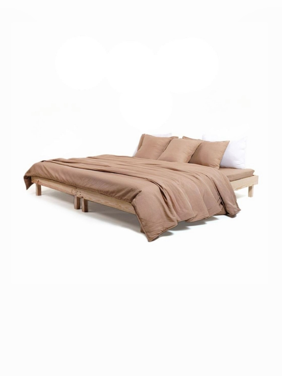 Zarf Tan  AC Room 400 GSM Double Bed Comforter With 2 Pillow & 2 Cushion Covers