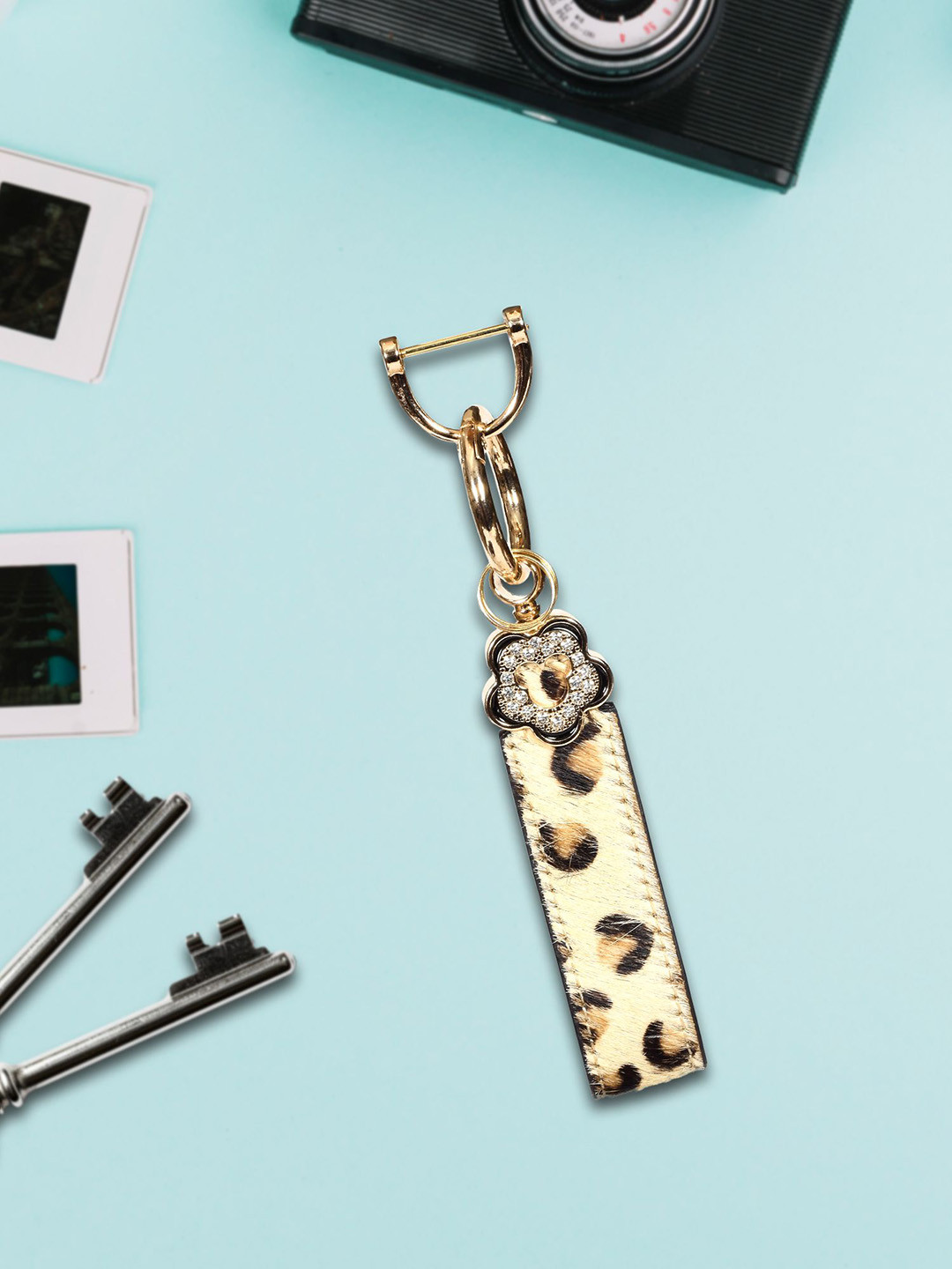 Sassora Printed Premium Hairon Leather Key Chain