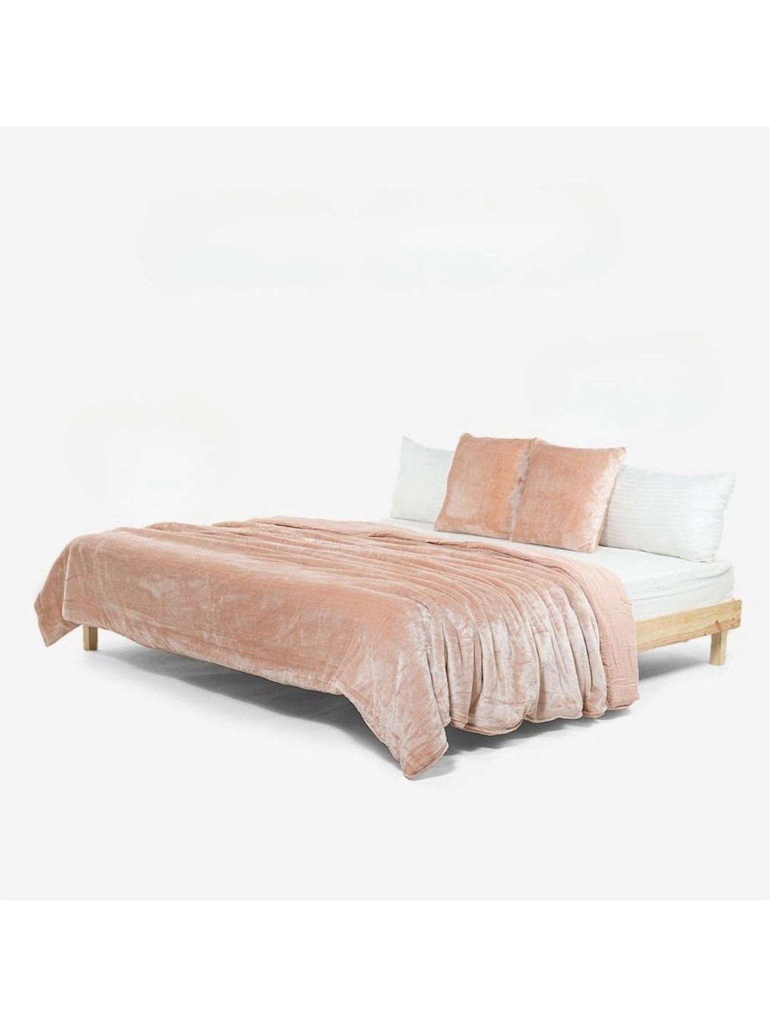 Zarf Pink AC Room 400 GSM Double Bed Comforter With 2 Cushion Covers