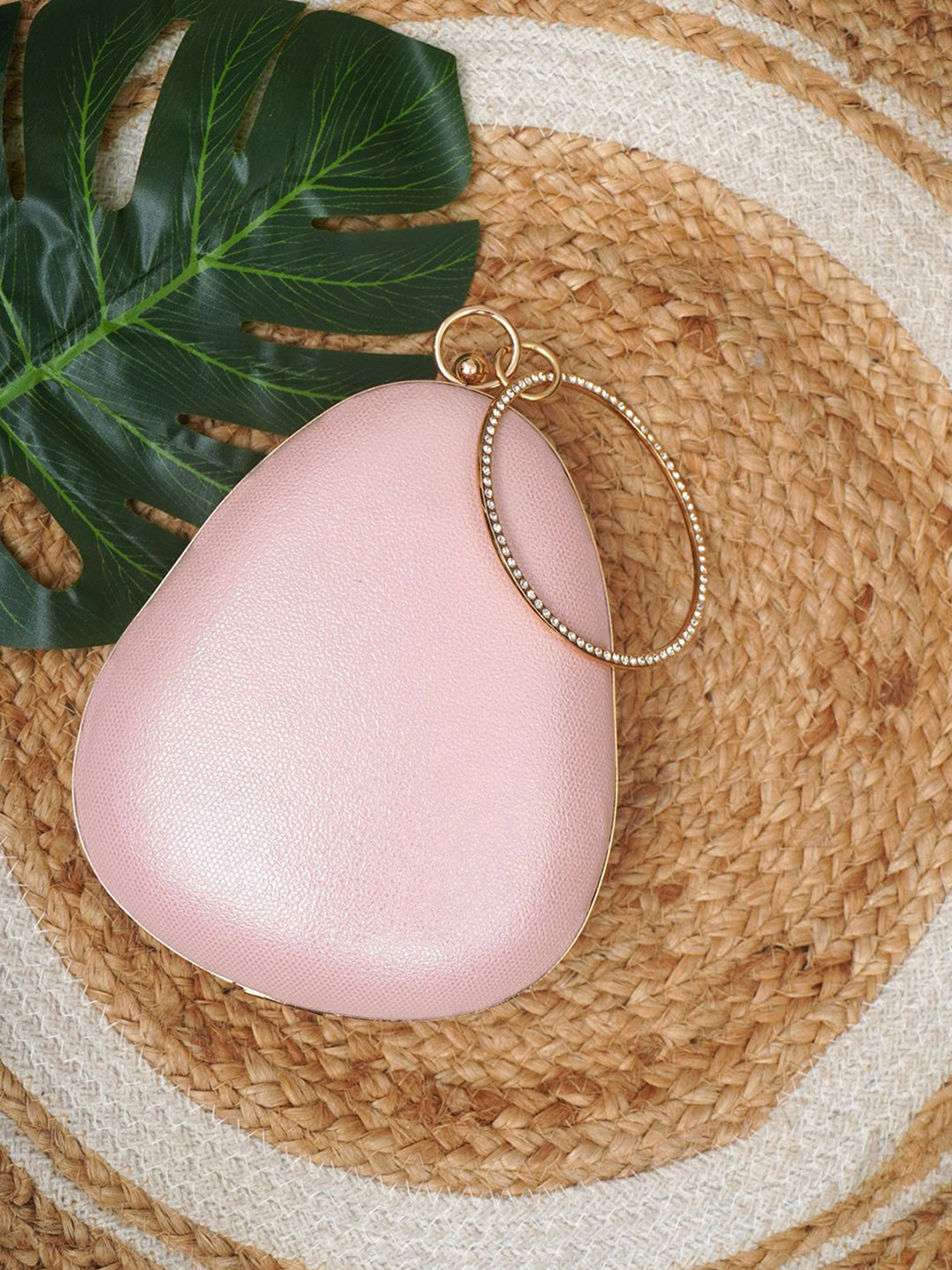 FOR THE BEAUTIFUL YOU Women Embellished Box Hand Clutch