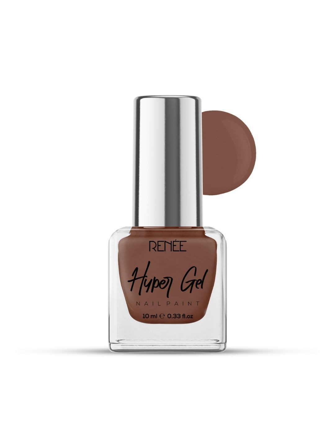Renee Hyper Gel Long  Lasting Nail Paint - 10 ml - Choco Bliss