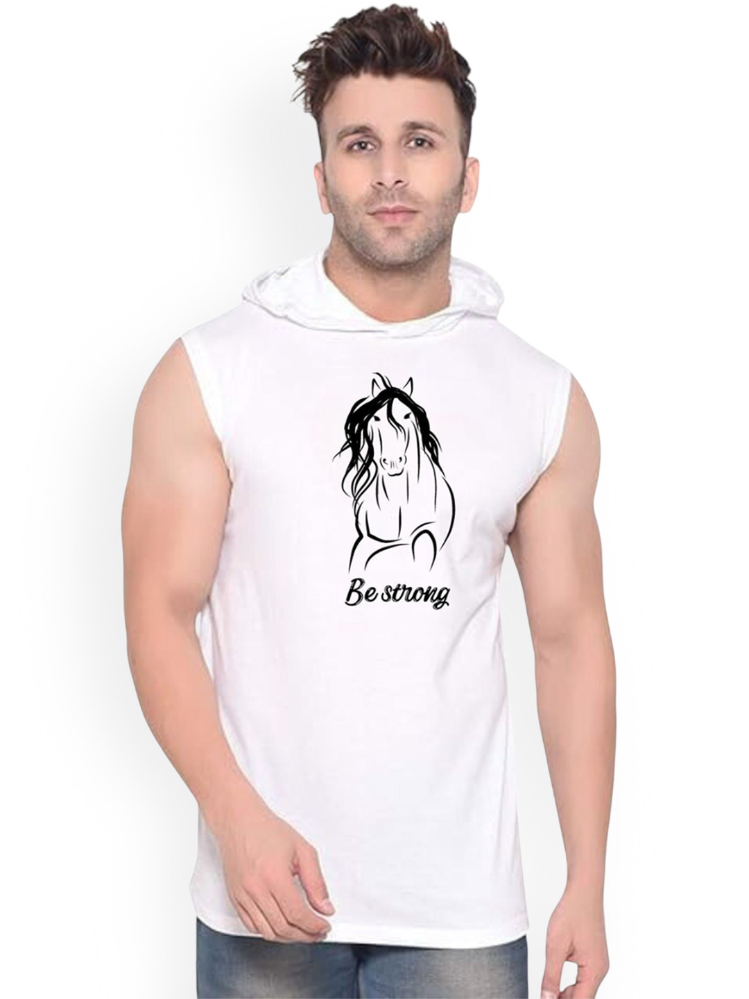 Fashnobic Men Be Strong Printed Gym Vest K__print-96_gym_vest_white