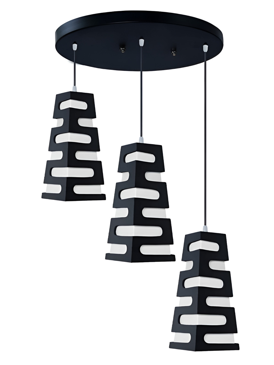 KINIS Modern and Unique Style Black & White Quirky Ceiling Lamp