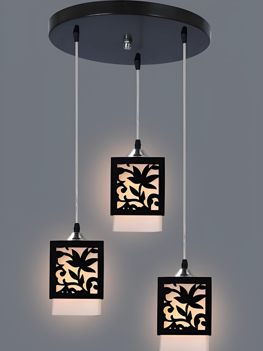 KINIS Brown Quirky Engineered Wooden Ceiling Lamp