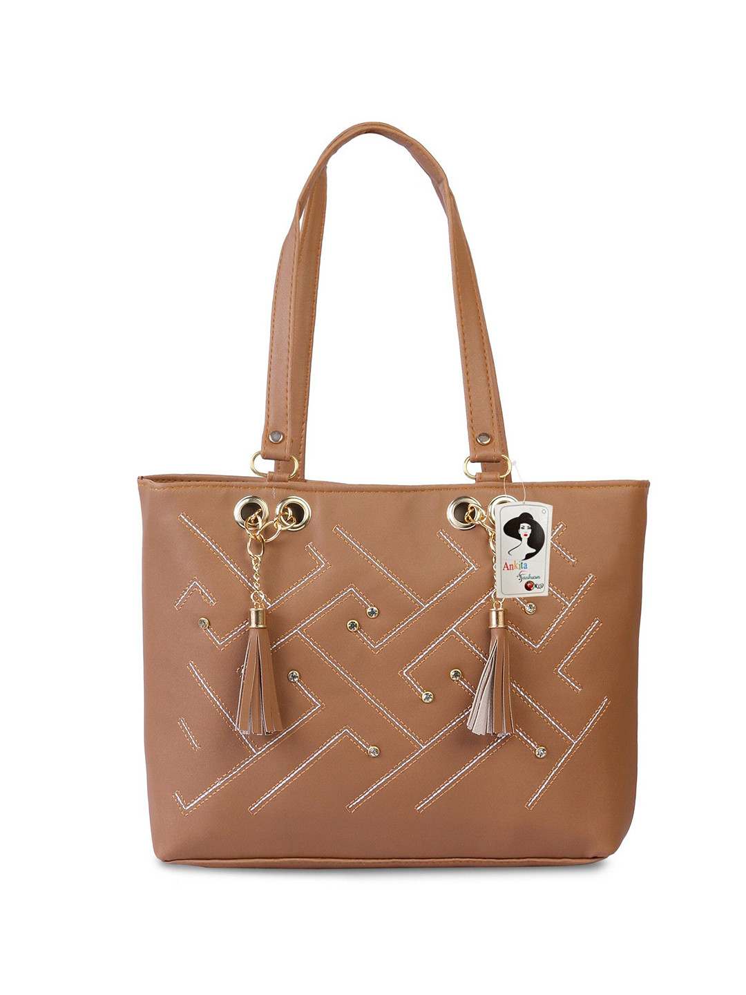 Ankita Fashion World Embellished Structured Shoulder Bag